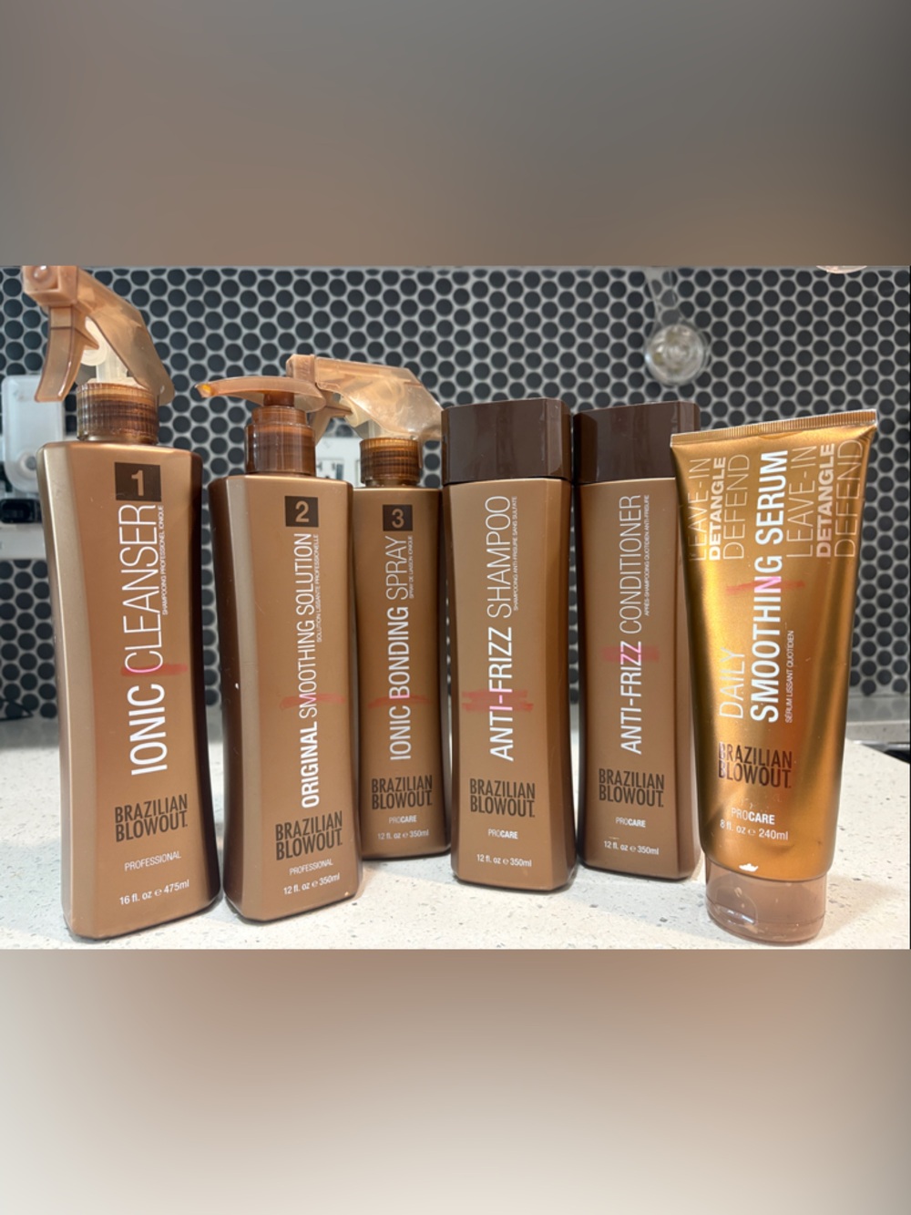 Brazilian Blowout Anti-Frizz Hair Treatment Set — Gold